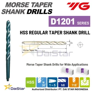D1201- HSS Drill Morse Taper Shank Regular YG-1